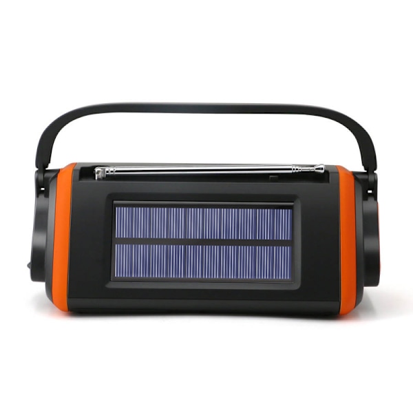 Nødradio Delux 4000mAh Powerbank Dynamo VevRadio Solcelle 3-USB
