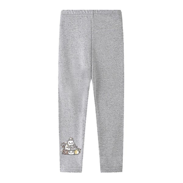 2-12 år Flickor Unicorn Tryckta Skinny Leggings Byxor Grå Grey