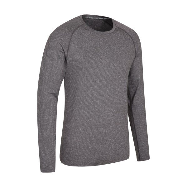 Mountain Warehouse Herre Stribet IsoCool Base Layer Top XS Grå Grey XS zdq