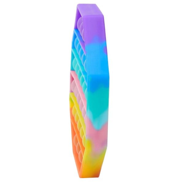 Pop It, Fidget-lelu kuplilla - Kahdeksankulmio Multicolor multifärg