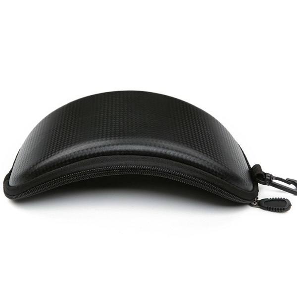 Ski Goggle Beskyttelsesetui Motorcykel Brilleboks Opbevaring Lynlås Sort onesize