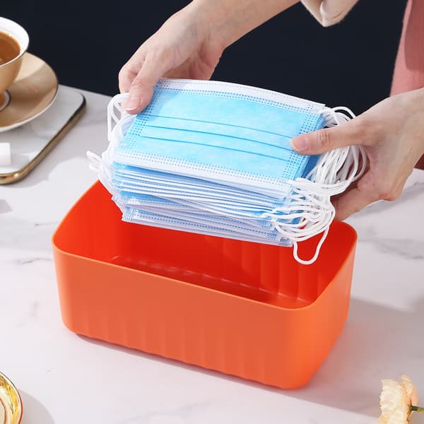 Bordsförvaringslåda med lock, våtservettslåda i plast