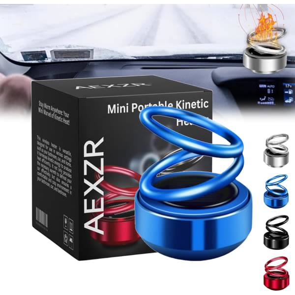 Portable Kinetic Mini Heater, Mini Portable Kinetic Heater, Portable Kinetic Heater for rum, Ehicles, Badrum Blå
