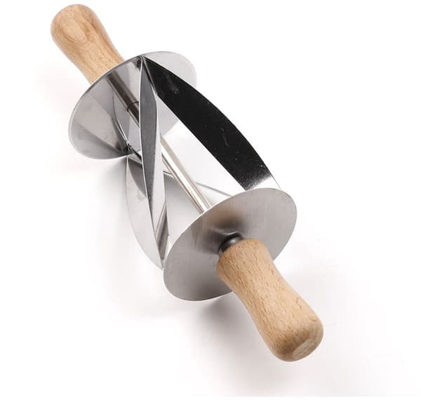 1 - stk - Croissantrull - Croissantkutter - rustfritt - stål - Deigkutter - Brødkutter - Høy kvalitet