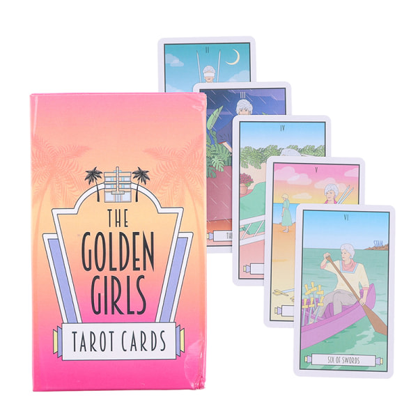Golden Girls Tarot Cards Oracle Cards Party Prophecy Divina Monivärinen one size