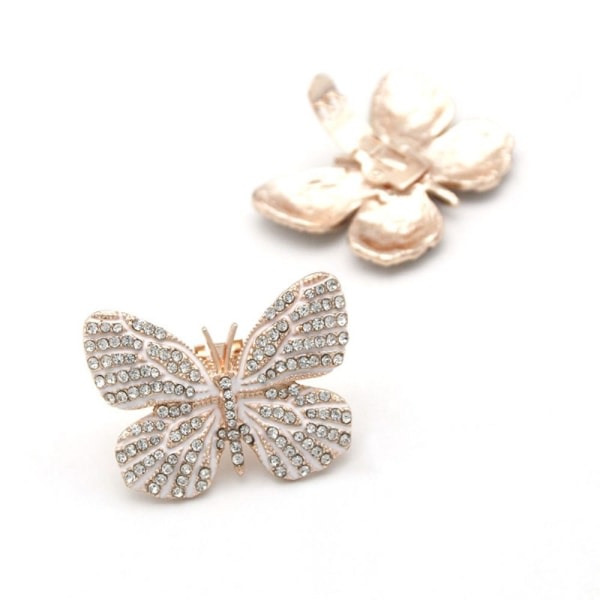 Rhinestone Shoe Clip Butterfly Shiny Dekorativ Clip 3 3 3