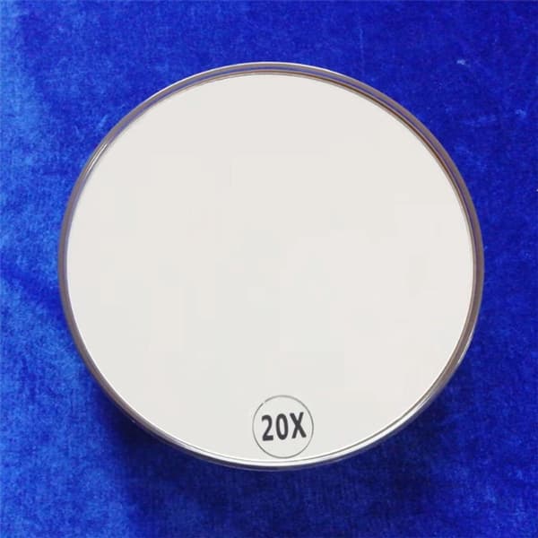 20x Magnifying Makeup Mirror - Round - With Suction Cup - Portable Shower Mirror - 150mm - White - For Precise Makeup