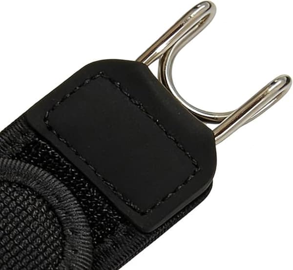 Spændefrit elastisk bælte med metalkrog Usynligt sidebælte til mænd og kvinder Bukser og shorts 4-pak sort