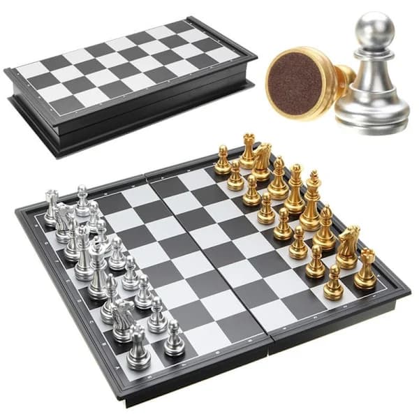 Travel Chess Magnet Black