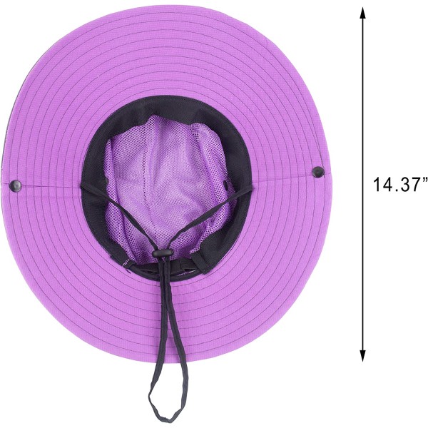 CDQ Muryobao hestehale solhat til kvinder UV-beskyttelse Foldbar mesh Lilla