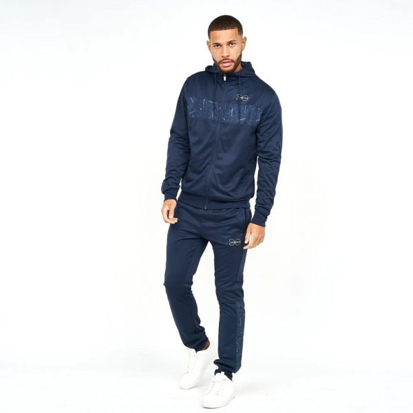 Crosshatch Herr Pyramid Full Zip Track Top S Marinblå Navy S zdq