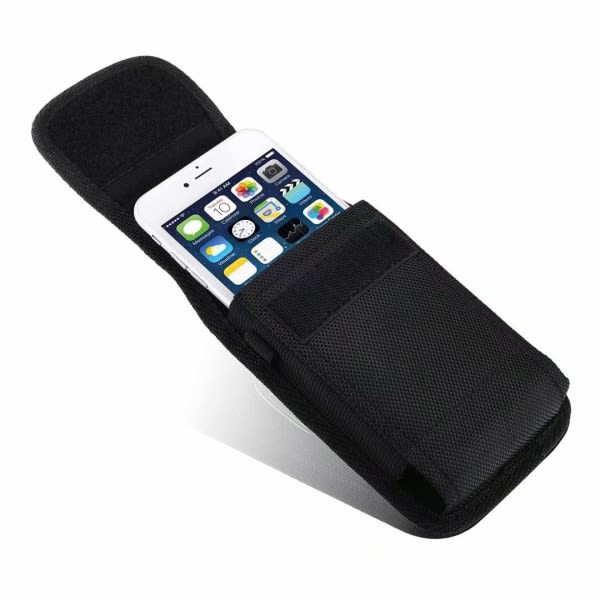 CDQ Bälteshölster vertikalt med case iPhone 8 Plus Svartille