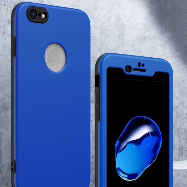 PC + Tpu case Iphone 8, 7 Royal Blue -puhelimelle
