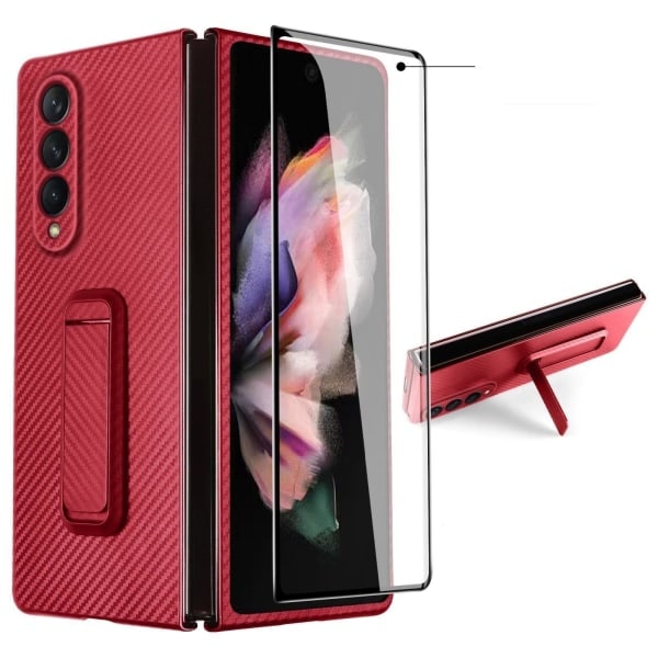 Skal / Case / Fodral för Samsung Galaxy Z Fold3 5G Röd röd