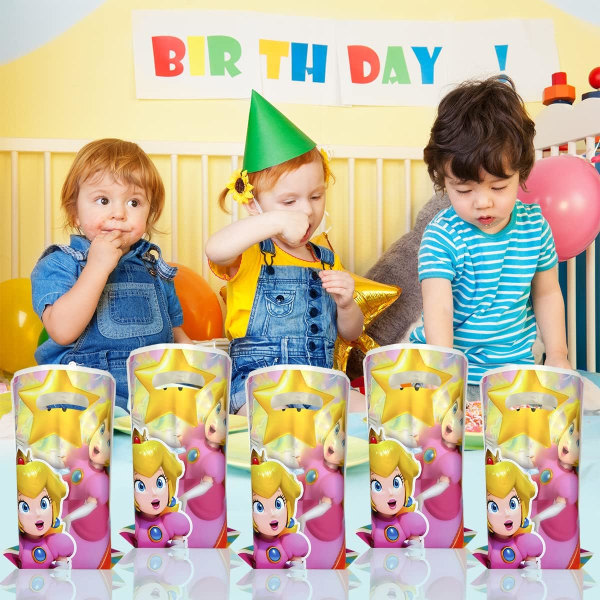 30 stk Princess Peach Party Gaveposer Godteposer Princess Peach Tema Festutstyr Dekorasjoner