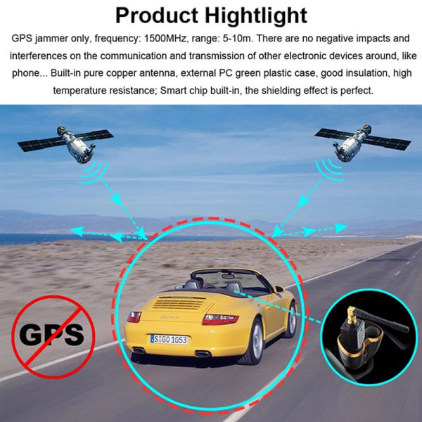 CDQ Bil GPS Signal Shield Device Signal Interceptor Antispårning