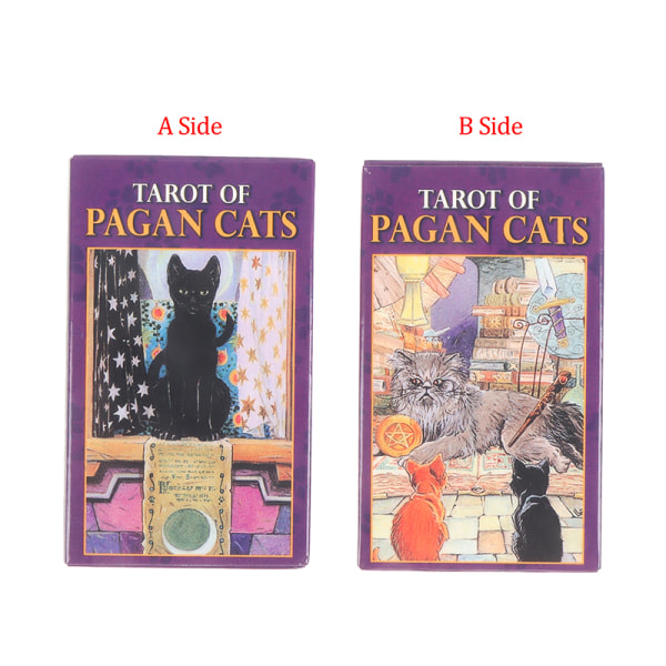 Pagan Ccat Tarotkort Oracle Cards Party Prophecy Divination B Flerfarget one size