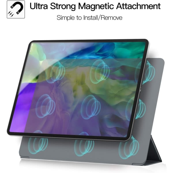 Case iPad Pro 11 2020:lle, älykäs magneettinen takaosa, kolminkertainen jalustan cover Auto Wake/Sleep 2020 iPad Pro 11 tum (oranssi) CDQ