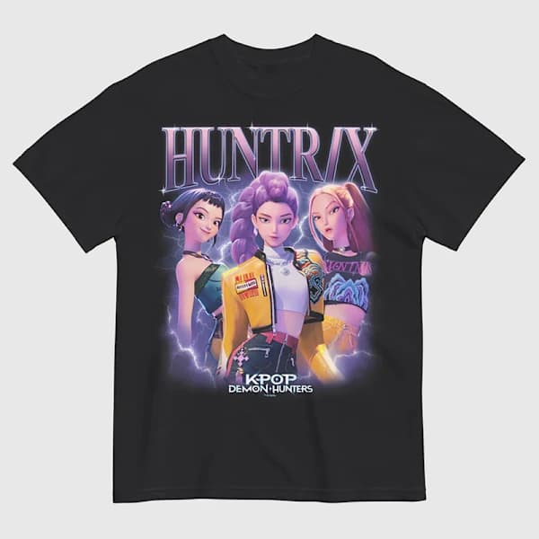 K-Pop Demon Hunters T-skjorte – Passer for voksne, 100 % bomull M