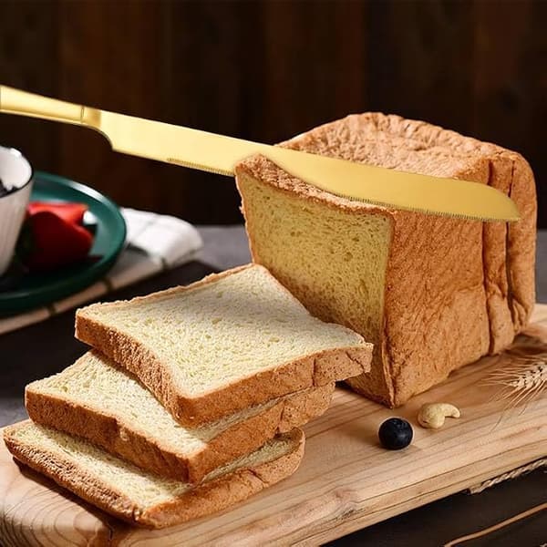 Kakeserveringssett 2 deler - Rustfritt stål dobbeltsidig saget - Sølv 25cm for bryllup og bursdag