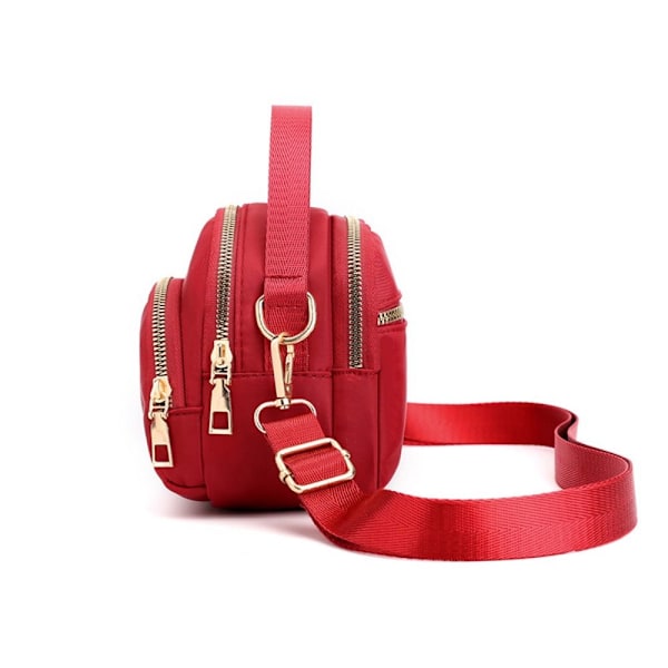 Damemote Glidelås Crossbody Veske Mini Multifunksjonell Skulderveske