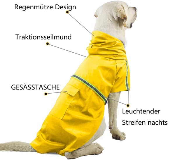 Adventure-Ready Raincoat: Soft Inner Cotton Mesh Layer & Reflective, Ensures Comfort & Visibility (Yellow)