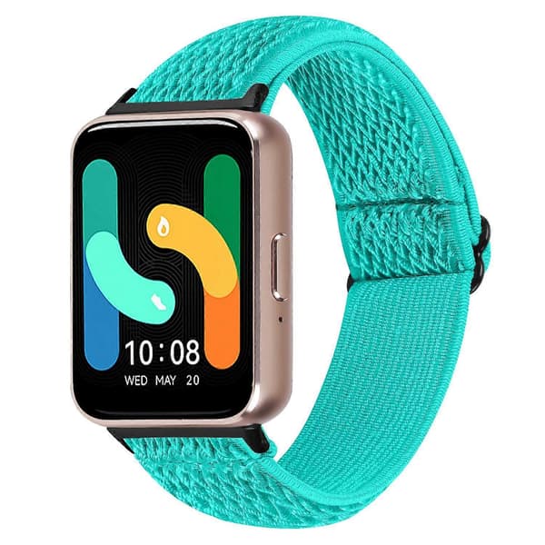 Vævet Armbånd i Elastisk Materiale til Samsung Galaxy Fit3 SM-R390, Sort Kobling Style B
