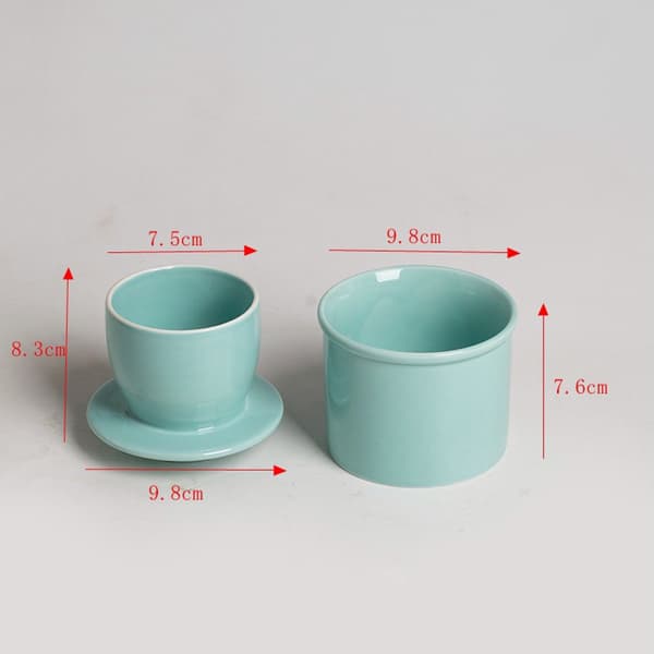 Ceramic Butter Dish - With Lid - White - For Spreadable Butter - Butter Box