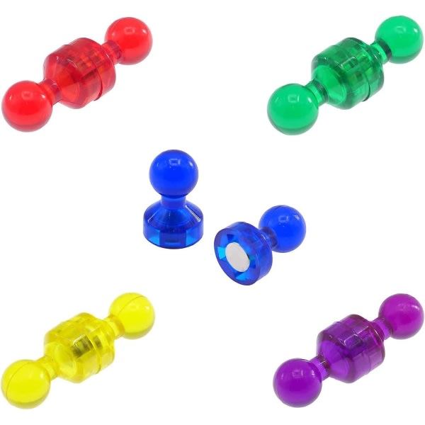 Färgglada kylskåpsmagnetmagneter Starka magnetiska tryckstift perfekta att använda som kylskåpsmagneter (16st, slumpmässig färg) zdq