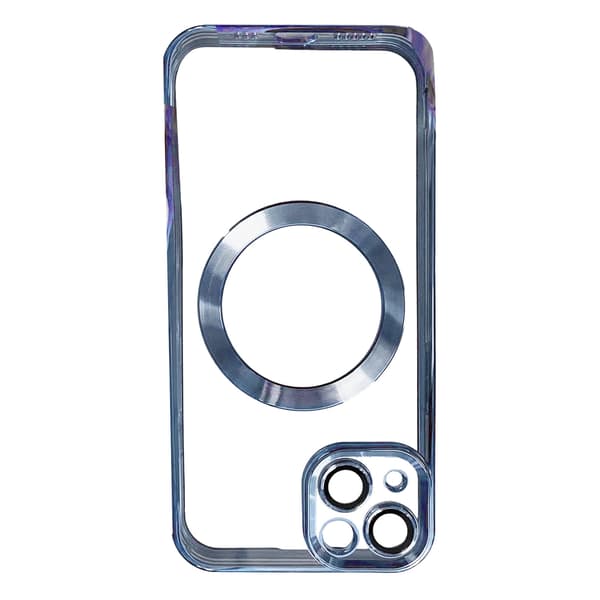 Trendy galvaniseret magnetisk sugeetui til iPhone Far Peak Blue til iPhone13mini_tfrf