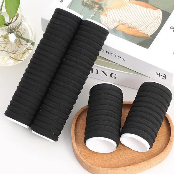 50/100 st svarta hårband för kvinnor flickor hårband hög elastisk gummiband hårband hästsvanshållare scrunchies tillbehör khaki 50pcs