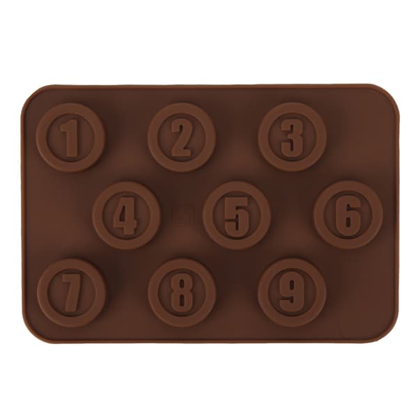 Nummerform Silikone DIY-form Chokolade slik Kageform til Valentinsdag Børnenes dag Nummerform 0.1