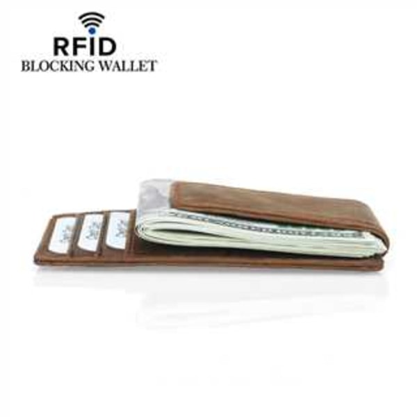 CDQ Kreditkortsfodral med RFID-skydd Brun BrunCDQ
