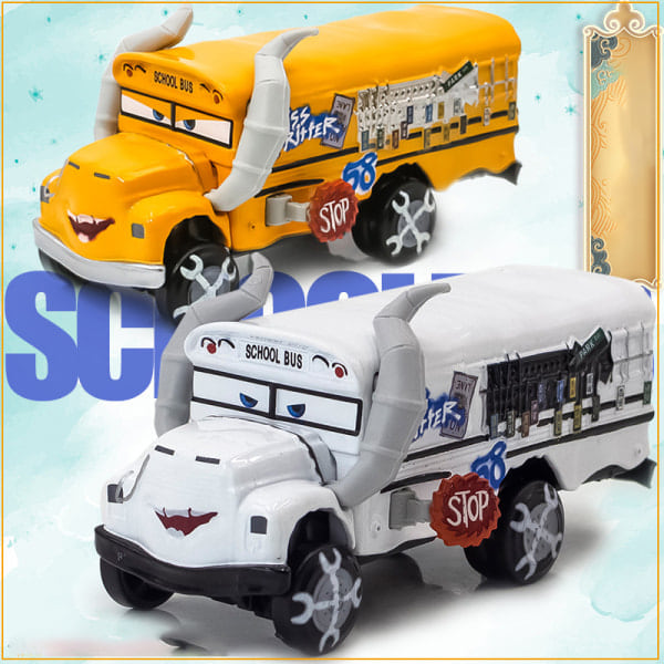 Disney Pixar Bilar 3 Överdimensionerad Deluxe Diecast Collection Miss Fritter Metall Legering Modellbil Samling Leksakspresent för barn
