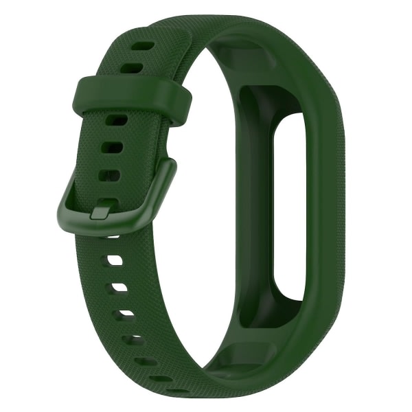 För Garmin Vivosmart 5 anti-scratch Silikon watch fodralskydd case Army Green ei mitään