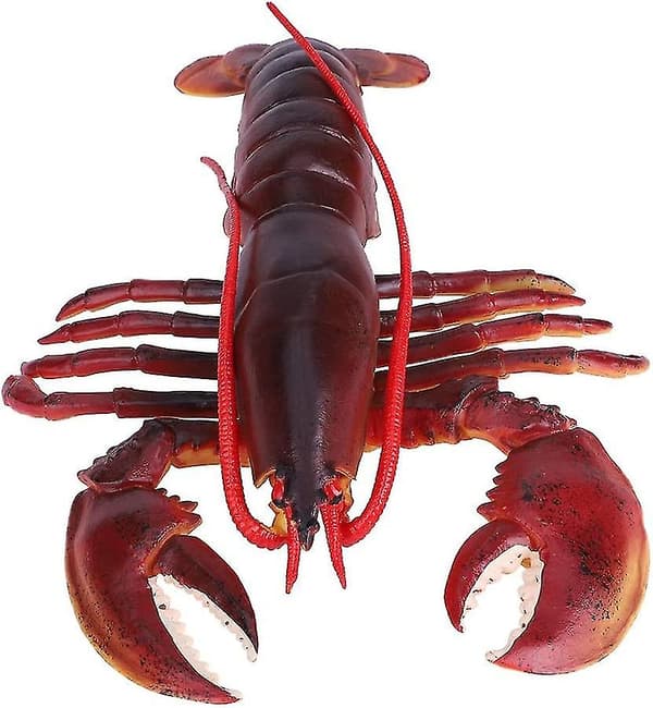 Simulation Lobster Soft Plastic Model Seafood Restaurant Props Decoration Kids Toys (23cm)