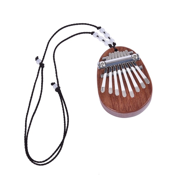 Mini Kalimba 8 kosketinta Peukalopiano Hyvä ääni Sormi Keyboard Mus Ruskea one size