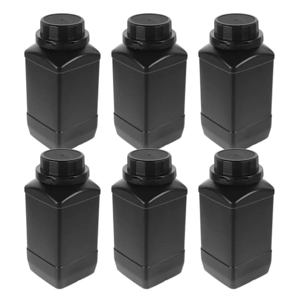 6 pcs Granular Reagent Containers Empty Chemical Bottles with Wide Neck 2x 2x