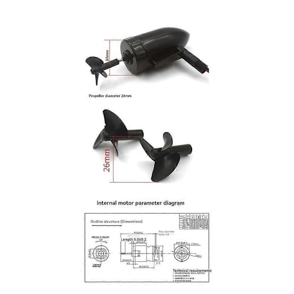 Bådad DIY Modificeret Kit til Flytec 2011-5 Fiske Bådad_tfrf