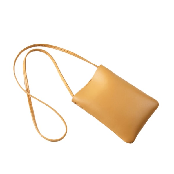 CDQ Mini matkapuhelinfodral, enkelt och snyggt, gult