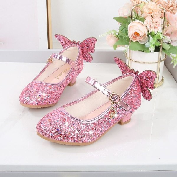 prinsesskor elsa skor barn festskor rosa 19cm / str.30 19cm / size30