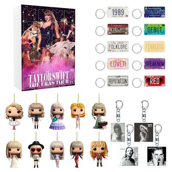 Julemusikelsker Adventsnedtællingsdekoration 24 Dage Jule-nedtællingskalender DIY Smykkefremstillingskit Gave 22 Charm Perler Hængende til D