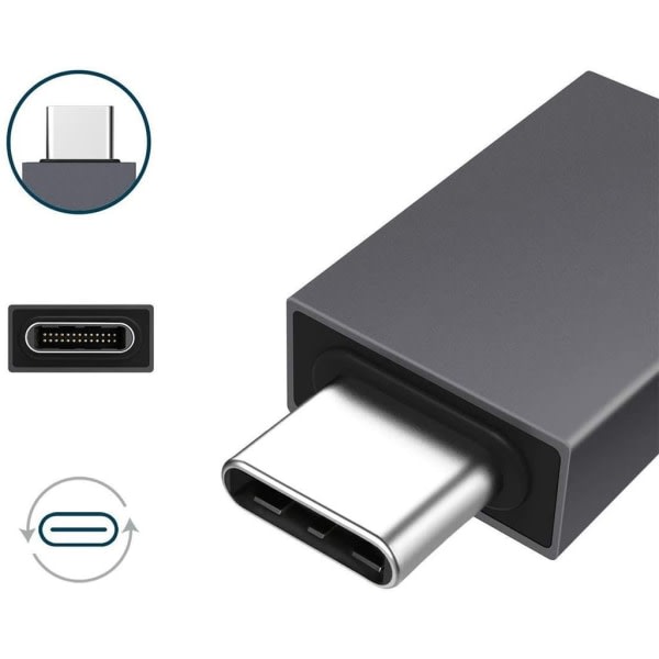CDQ USB C til USB 3.0-adapter type C til USB 3.0-adapter OTG til type C(2sæt
