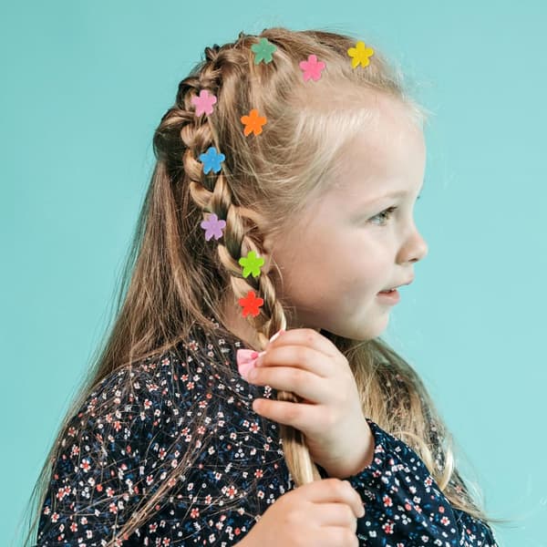 96 Små Hårklemmer - 1,3 cm (Mini) - Jenter og Baby - Inkluderer Oppbevaringsboks