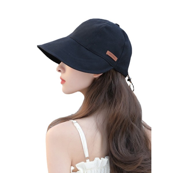 Summer Fisherman's Hat Lättvikts bärbara sporthattar svart