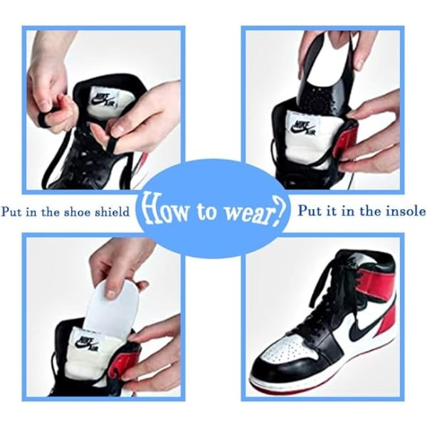 Skrynkebeskyttelse for Air Force Shoes, Sneaker Shoes Shields, Cre