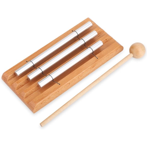 CDQ 3 Tone Chime Mallet Drum Percussion Musical Chime for barn og nybörjare