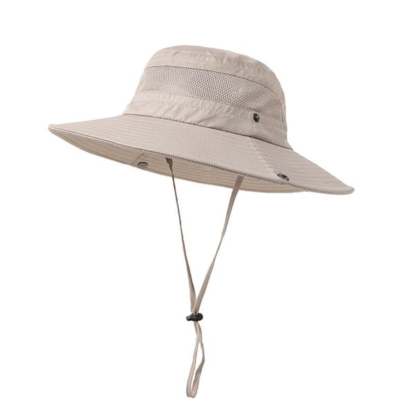 Dame solhat udendørs sommer vandrehat damebeskyttelse kasket, sammenfoldelig beige beige 56-60cm