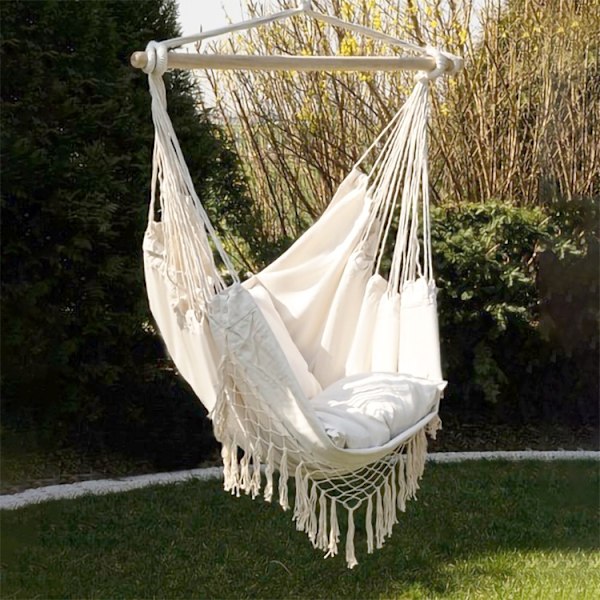 Hängstol / Hammock - Hängande Gunga / Hängmatta Grey grå