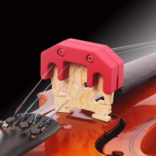 CDQ Violinljuddämpare, klostil Professionel violinstämpel i gummi for tilbehør til violinmusikinstrument